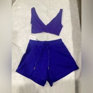 Weworewhat blue workout set